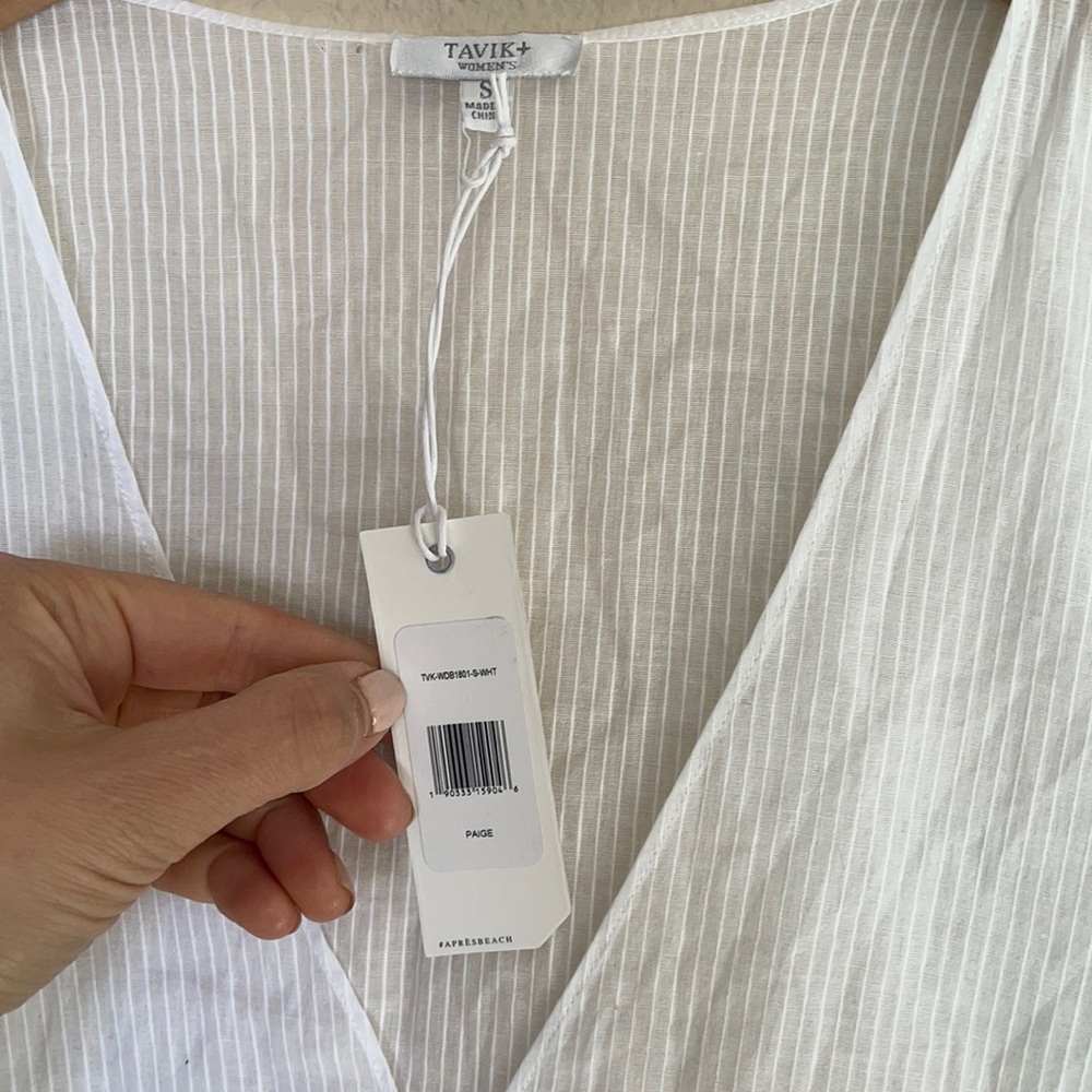 SOLD NWT Tavik Paige Swim Coverup White - Picture 4 of 5